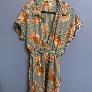 Speed Control Floral Striped Dress size L